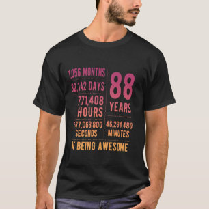 88. Geburtstag Männer Frauen Witzig 88 Jahre alt T-Shirt