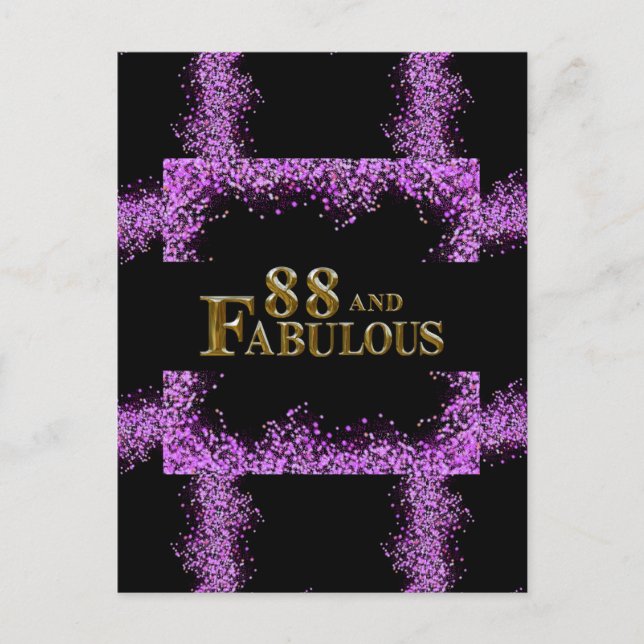88. Geburtstag Postkarte (Vorderseite)