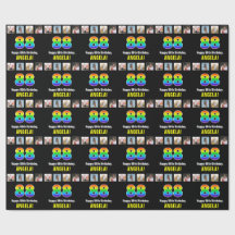 88. Geburtstag: Regenbogen "88"; benutzerdefiniert