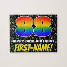 88. Geburtstag — Spaß, farbenfrohe Musiksymbole & 