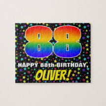 88. Geburtstag — Spaß, farbenfrohe Sternenweltenmu
