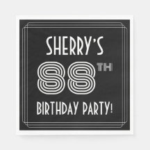 88. Geburtstagsparty: Art-Déco-Stil + Individuelle