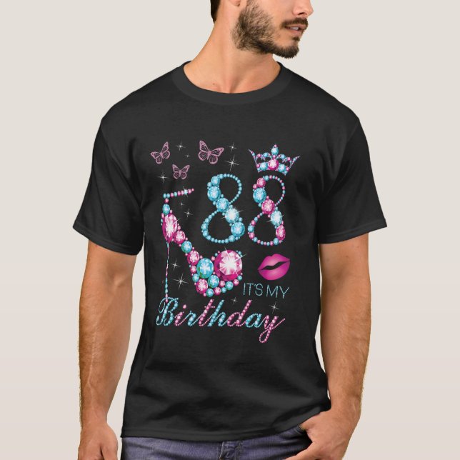 88 It's My Birthday 88 Years Old It's My 88th Birt T-Shirt (Vorderseite)
