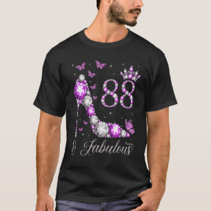 88 Jahre alt & fabelhaft 88. Geburtstag High Heel T-Shirt