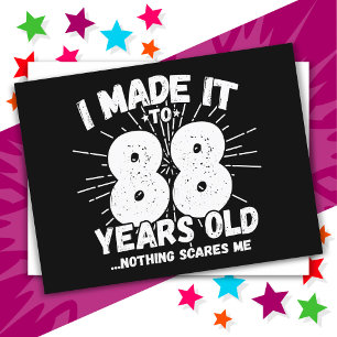 88 Jahre alt Sarcastic Meme Funny 88. Geburtstag Postkarte