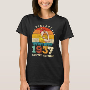 88 Jahre alter Tag 1937 Vintag 88. Geburtstagsfrau T-Shirt
