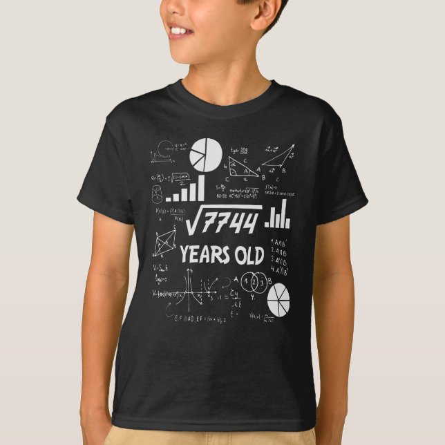 88 Jahre altes Tagesmathematiklehrer 88. Geburtsta T-Shirt (Vorderseite)