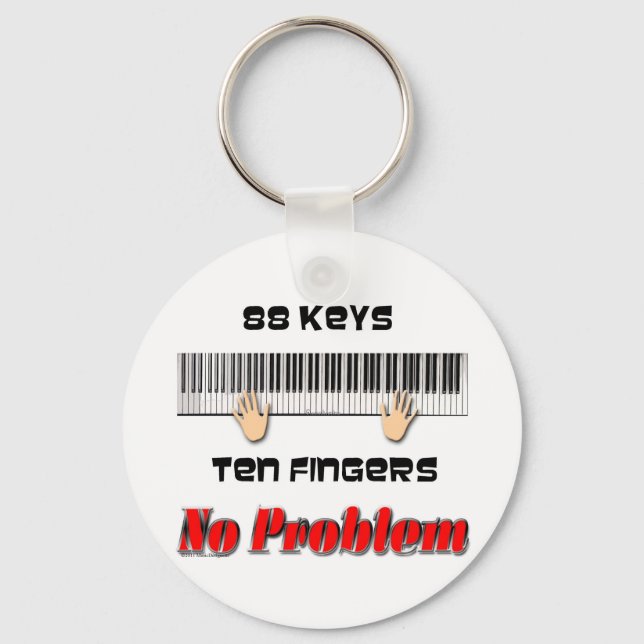 88 Keys 10 Fingers Schlüsselanhänger (Vorderseite)