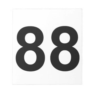 88 - Nr. achtundachzig Notizblock