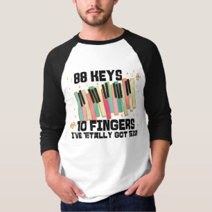 88 Schlüssel 10 Flügel Ich habe dieses Klavier T T-Shirt