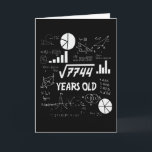 88 Years Old Bday Math Teacher 88th Birthday Gift Karte<br><div class="desc">Birthday Design For anyone who's horoscope say difficult & Stubborn But totally worth.Wear it with pride at work,  school gym perfect to pair with shorts,  leggings or jeans for a casual yet trendy Look</div>