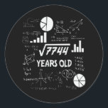 88 Years Old Bday Math Teacher 88th Birthday Gift Runder Aufkleber<br><div class="desc">Birthday Design For anyone who's horoscope say difficult & Stubborn But totally worth.Wear it with pride at work,  school gym perfect to pair with shorts,  leggings or jeans for a casual yet trendy Look</div>