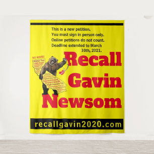 88x104 Recallgavin2020 Tapestry Wandteppich