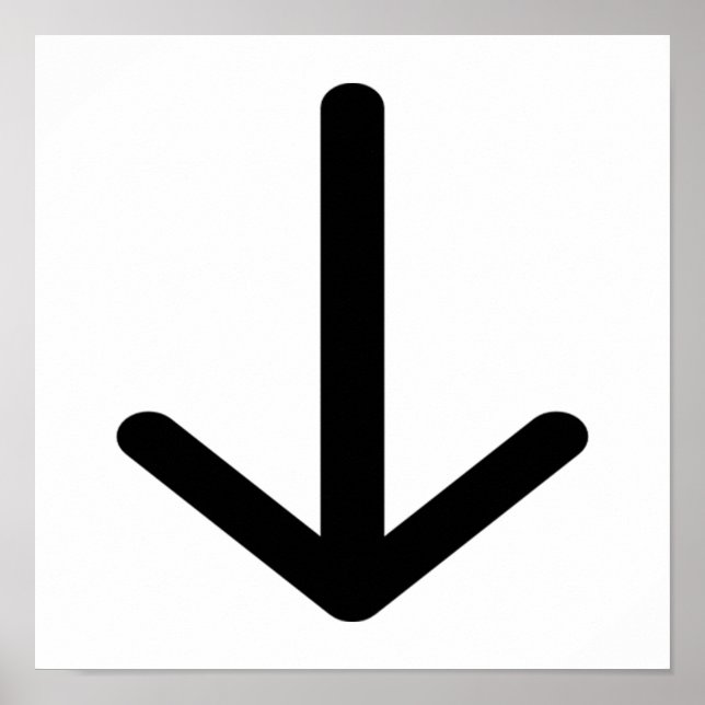 89620 SCHWARZE NACH UNTEN POSTER (Vorne)