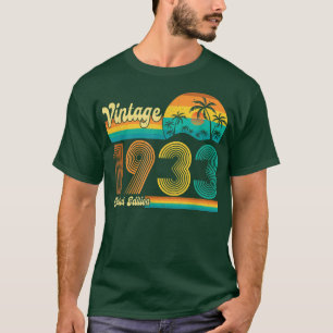 89 Jahre alt Vintag 1933 Limited Edition 89. Bir T-Shirt