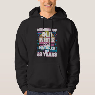 89 Jahre Alte Furzen Club Funny 89. Geburtstag Män Hoodie