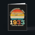 89 Jahre Phantastisch seit 1933 89. Geburtstagsges Karte<br><div class="desc">Birthday Design Für alle,  die das Horoskop sagen schwierig & Stubborn Aber ganz wert.Tragen Sie es mit Stolz auf die Arbeit,  Schule Gymnastik perfekt,  um mit Shorts,  Leggings oder Jeans für einen lässigen und trendigen Look zu verbinden</div>