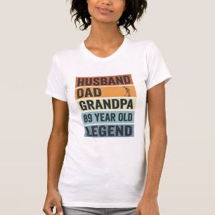 89-jähriger Ehemann Papa Opa Legende T-Shirt_1 T-Shirt