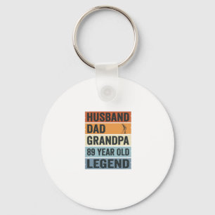 89-jähriger Ehemann Vater Opa Legende Shirt_1 Schlüsselanhänger