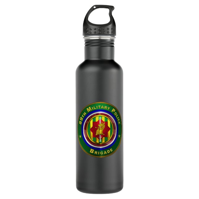 89. Militärpolizeibrigade  Edelstahlflasche (Vorderseite)