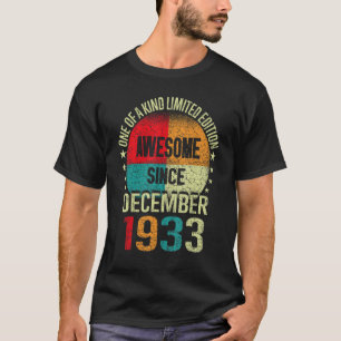 89 Phantastisch Seit Dezember 1933 Vintag 89. B T-Shirt