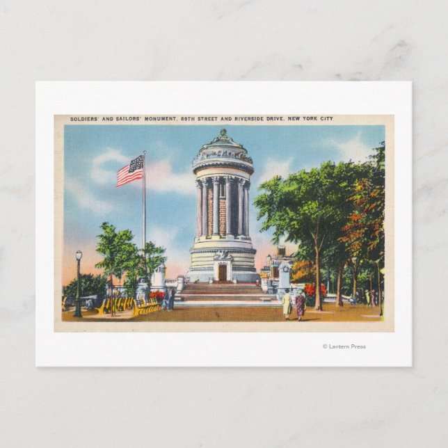 89. St & Riverside Drive Soldiers' Postkarte (Vorderseite)