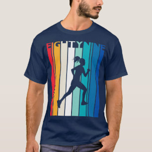 89th Birthday Gift Vintage Running for 89 Year Ol T-Shirt