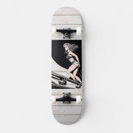 8 1/8" Board Babe Design Skateboard Deck