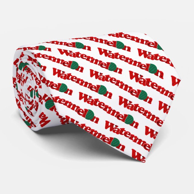 8-3 Watermelon Day Krawatte (Gerollt)
