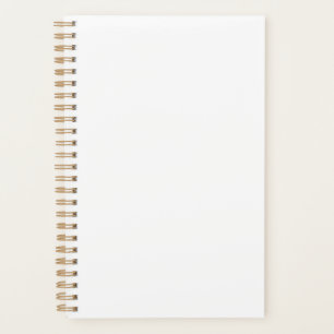8.5"x5.5" Gold Spiralsoft Cover Notebook Notepad Planer