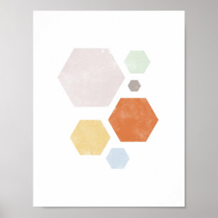 8,5" x 11", farbiges Shape-Poster Poster