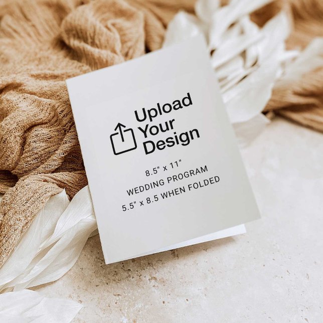 8,5" x 11" Flachblatt - Geflochtene Hochzeitsprogr (Von Creator hochgeladen)