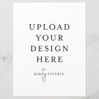 8,5" x 11" Flachblatt - Portrait