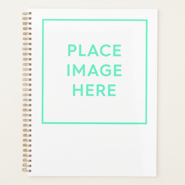 (8,5" x 11"), Hardcover, Gold Spiral Planner Planer (Vorderseite)