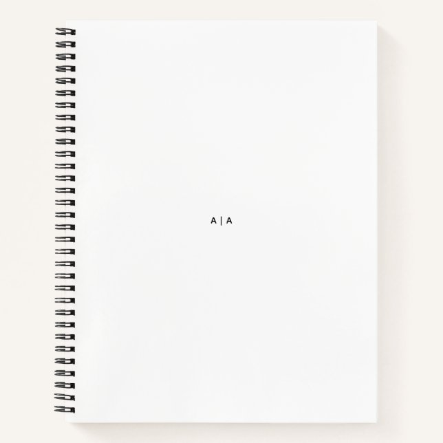8,5" x 11" notizbuch (Vorderseite)