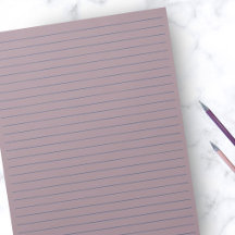 8,5" x 11" Rustikaler Mauve mit blauer Linie