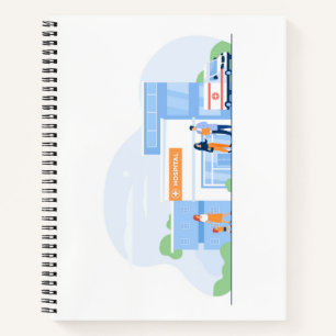 8,5" x 11" Spiralblock Notizbuch