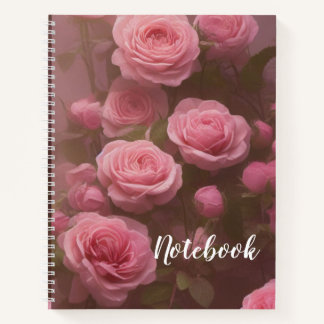8.5x11 Spiral-Notebook - Rose Notizbuch