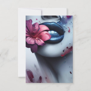 8,9 cm x 12,7 cm Tarjeta de agradecimiento plana Dankeskarte