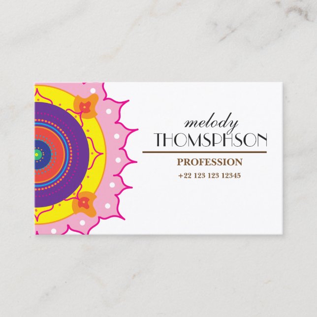 8,9 cm x 6,4 cm, Matte Visitenkarte (Vorderseite)