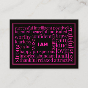 8,9 cm x 6,4 cm Visitenkarte