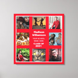 8 Abschluss-Klasse für Fotocollage Leinwanddruck