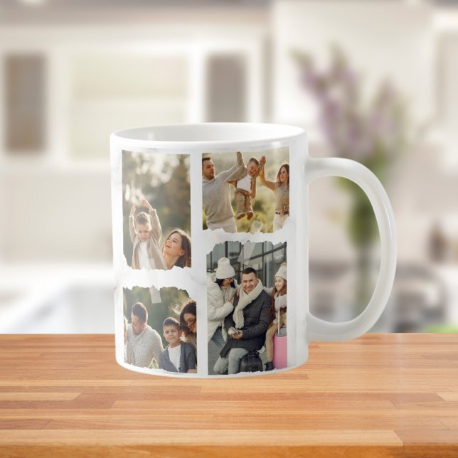 8 Acht Foto Moderne Elegante Collage Family Liebe  Kaffeetasse (Von Creator hochgeladen)