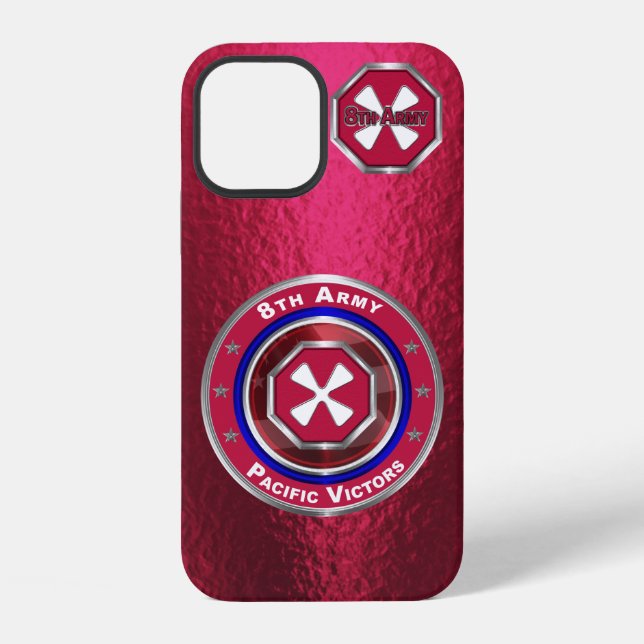 8. Armee „Pacific Victors“ iPhone Hülle (Rückseite)