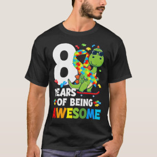 8. Autismus-Geburtstagsfeier Achtjähriger Autist T-Shirt