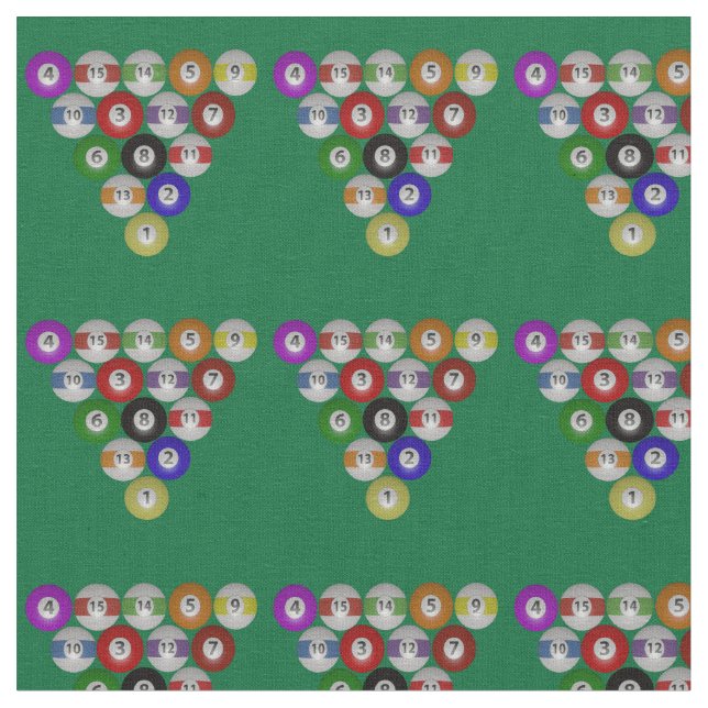 8 Ball-Billard-Pool-Hall-Gestell Stoff (Nahaufnahme)