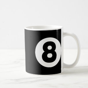 8 Ball Billiards Lazy Halloween Kostüm Funny Magi Kaffeetasse