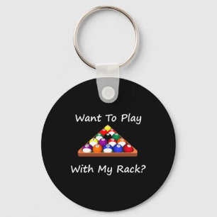 8 Ball Billiards oder Pool League Design Schlüsselanhänger
