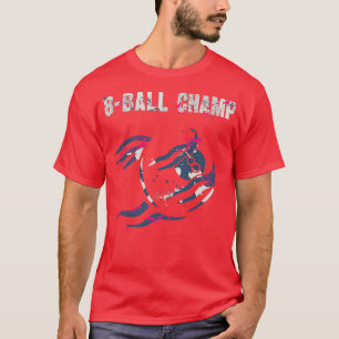 8 Ball Champion Billiards Snooker Player T-Shirt