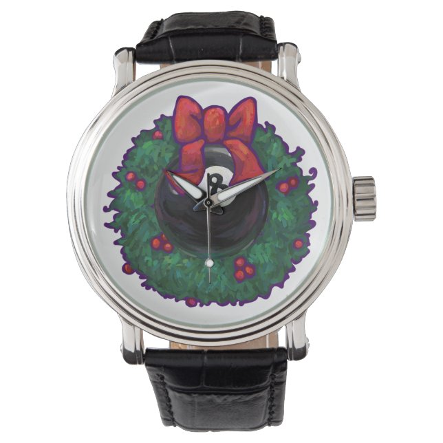 8 Ball Christmas Armbanduhr (Vorderseite)